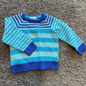Hanna Andersson blue striped sweater size 90 (3)